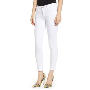 NWT Frame Le Skinny de Jeanne Crop white jeans - size 25